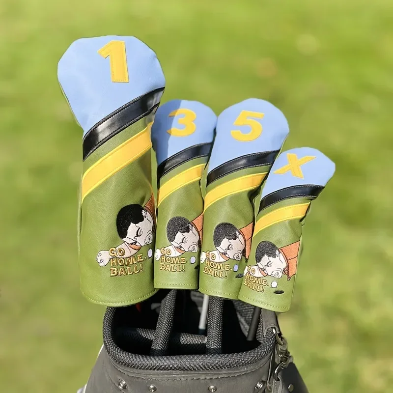 Golf Equipment Kit - Penutup Kepala Tongkat Golf, Set Penutup