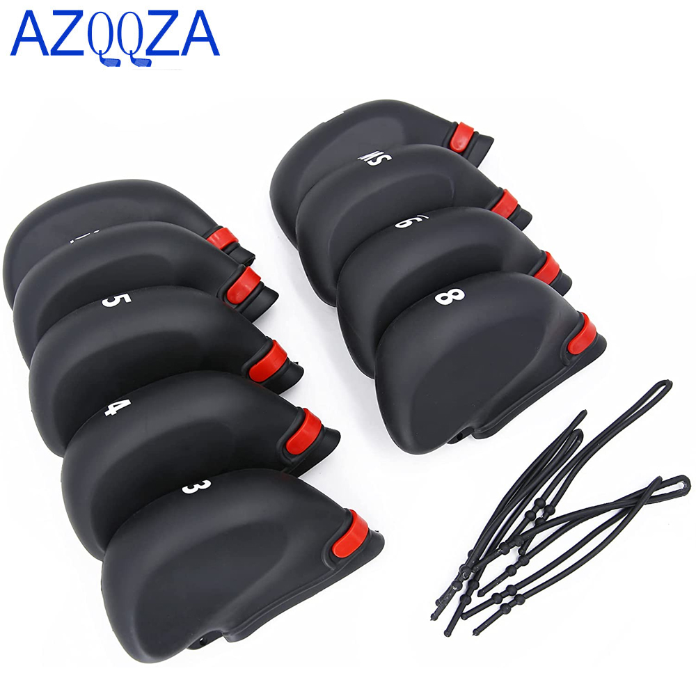 Golf Equipment Kit - Pelindung Tongkat Golf, 9 Buah/Set Hitam